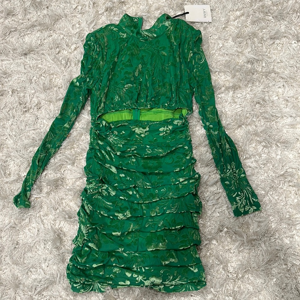 Jaus long sleeve cut out dress